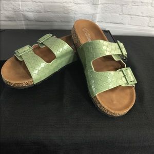 Wee boo sandals like new.